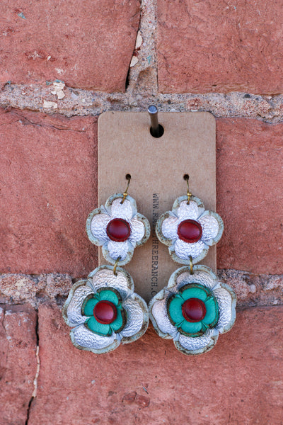 Double Flower Earrings