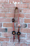 Leather Flower Headstall