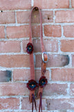 Leather Flower Headstall